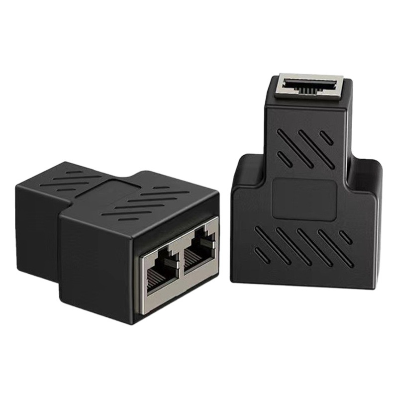 Divisor de red cable de red uno-dos acceso simultáneo a Internet IPTV de banda ancha puerto de red RJ45 adaptador de tres vías directo