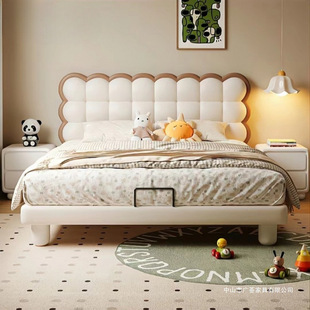 Children's Bed Girl Cream Puff Bed Dream Castle Small Apartment Creative Girl Bed Simple Pink Girl Bed