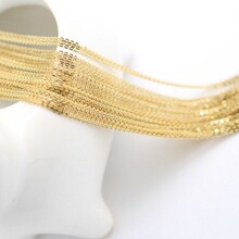14k����ɫ��o��札h�L��ë���1.2mm��朳�Ʒ�A��ʮ���