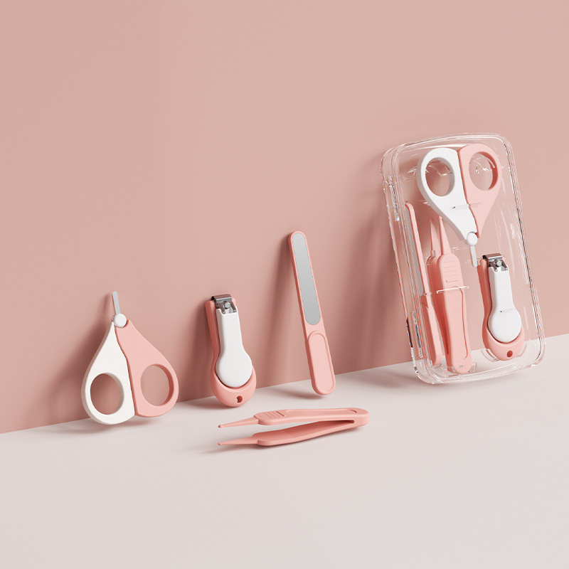 Kit de tijeras de uñas para bebés recién nacidos, pinzas de uñas para niños pequeños, cortador de uñas anti-clip para niños pequeños