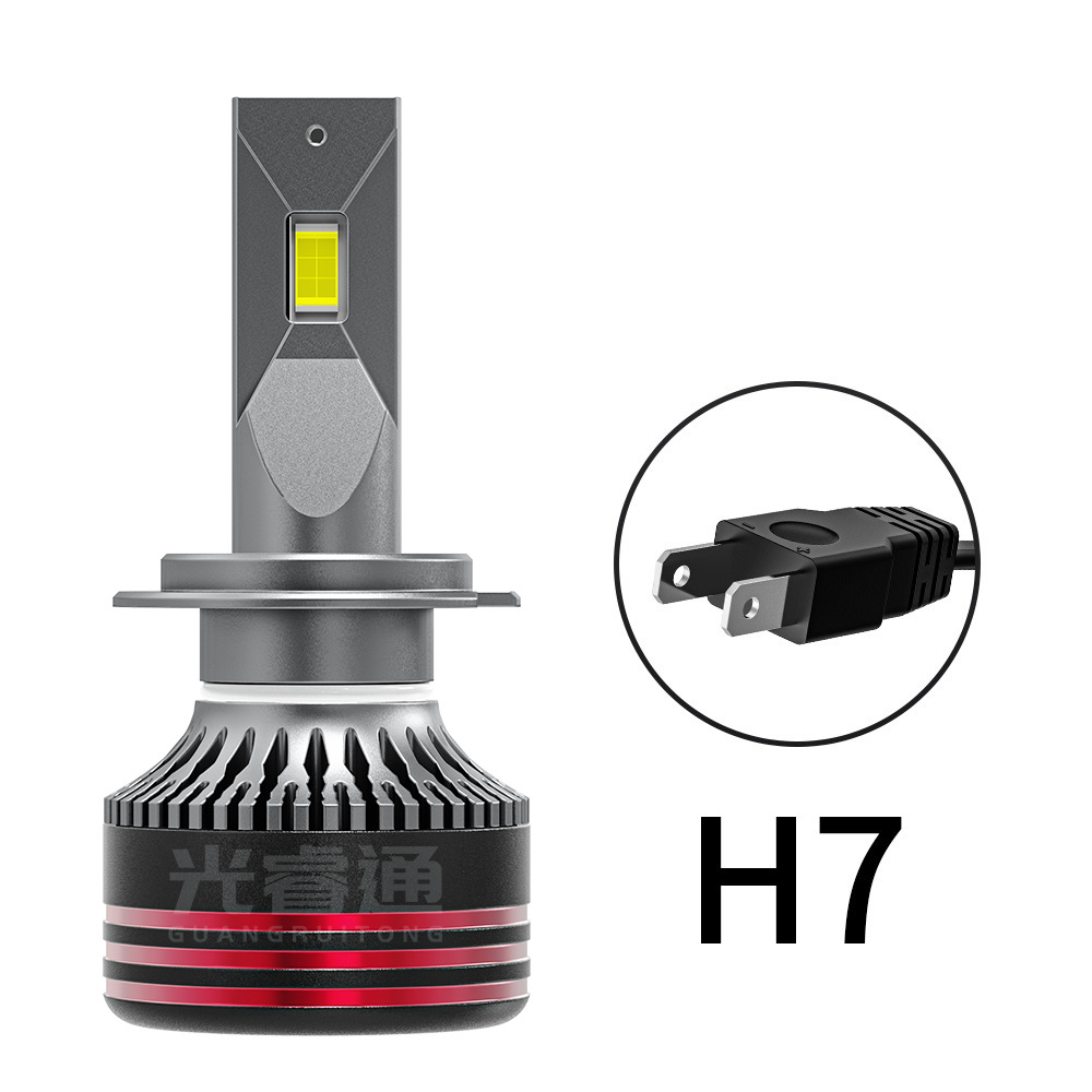 Transfronterizo M8 PRO linterna del coche 60W faro H4 9005 H1H7 solo tubo de cobre LED lámpara lejos y cerca de la luz