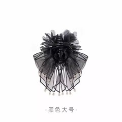 大羽毛花瓣【公主的裙摆】抓夹女发夹后脑勺显发量优雅气质鲨鱼夹女