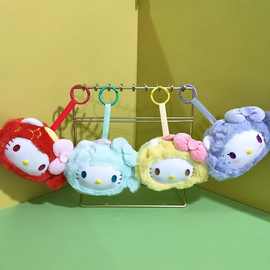 新款搪胶鲷鱼烧猫猫挂件毛绒玩具公仔小猫咪包挂饰钥匙扣娃娃玩偶