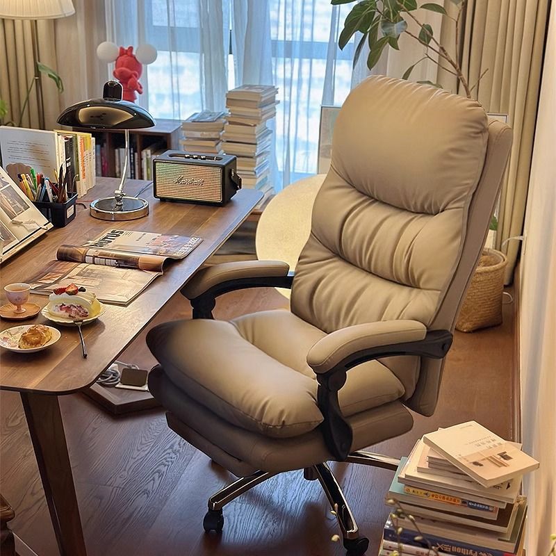 Silla de computadora casera sofá de ocio silla de oficina escritorio silla respaldada silla de escritorio confortable y lujosa silla de jefe