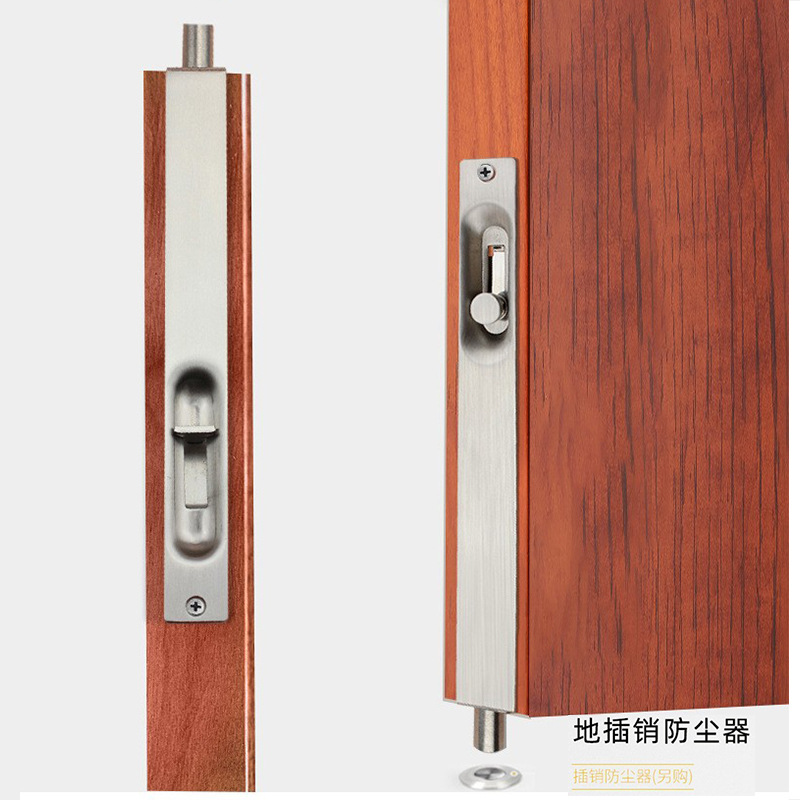 Personalizado 304 acero inoxidable perno oculto 7 tipo perno antirrobo puerta de fuego puerta de