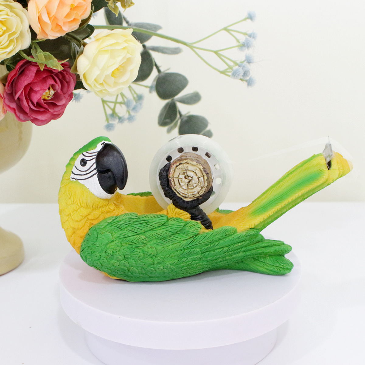 Manufacturers  tape cutter desktop animal resin tape machine tape holder packer parrot resin tape