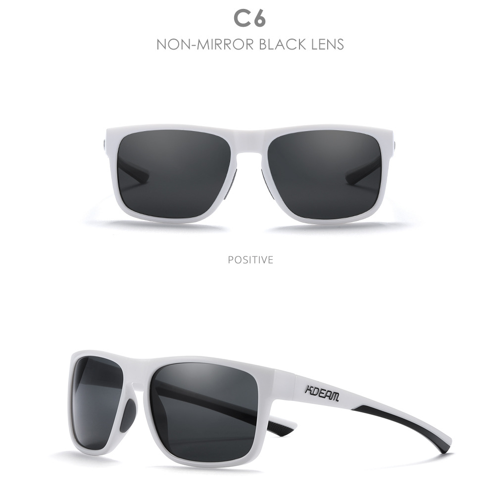 60g Weight Full Frame Glasses Structure Sunglasses Classification PC, UV400 Protection Lens Material Square Glasses Style Outdoor, Travel Occasion Solid Color Pattern Men's Gender Casual, Sports Style Casual Sports Solid Color PC UV400 Protection Square Full Frame Men's Sunglasses 20