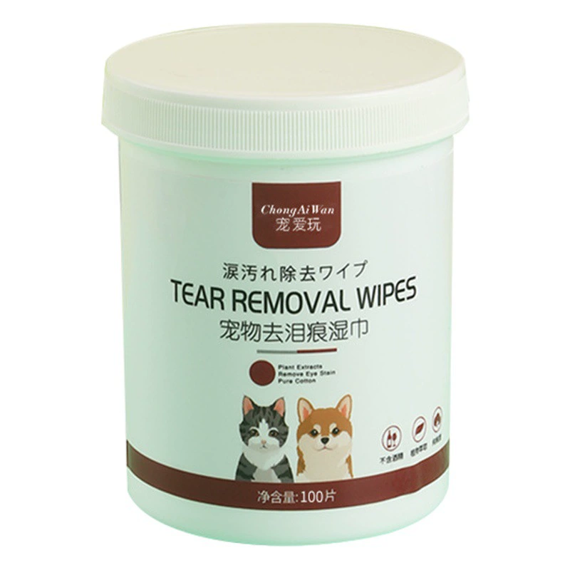 Домашние животные моющие салфетки для слез кошачьи салфетки для глаз