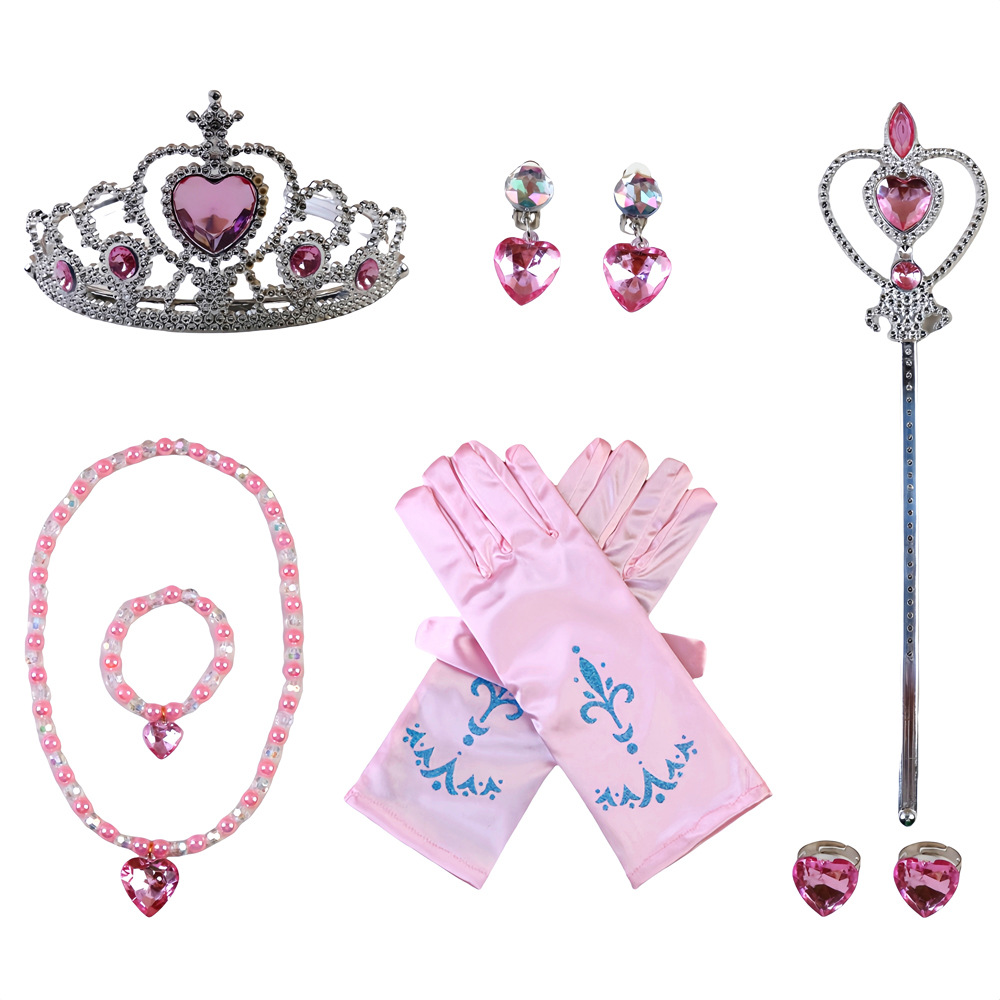 10 "투명 가방 핑크 심장 세트