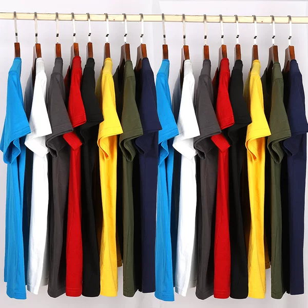 Combed Cotton CVC Crewneck Pullover Loose Casual Loose T-Shirt Men's Printable Advertising Shirt T-Shirt Top Tooling