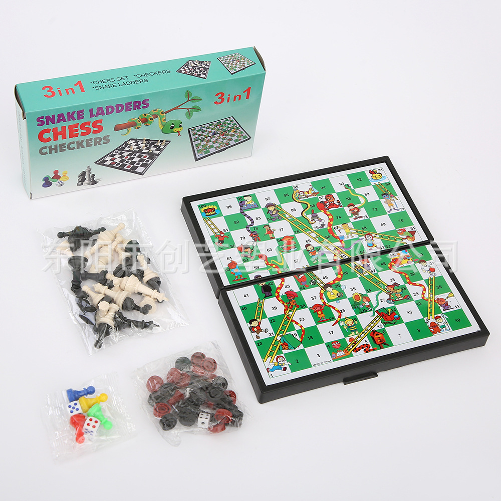 Children's entertainment magnetic folding handheld board game
