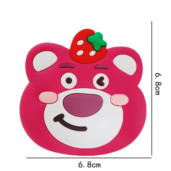 Strawberry from soft rubber, 1 pieces