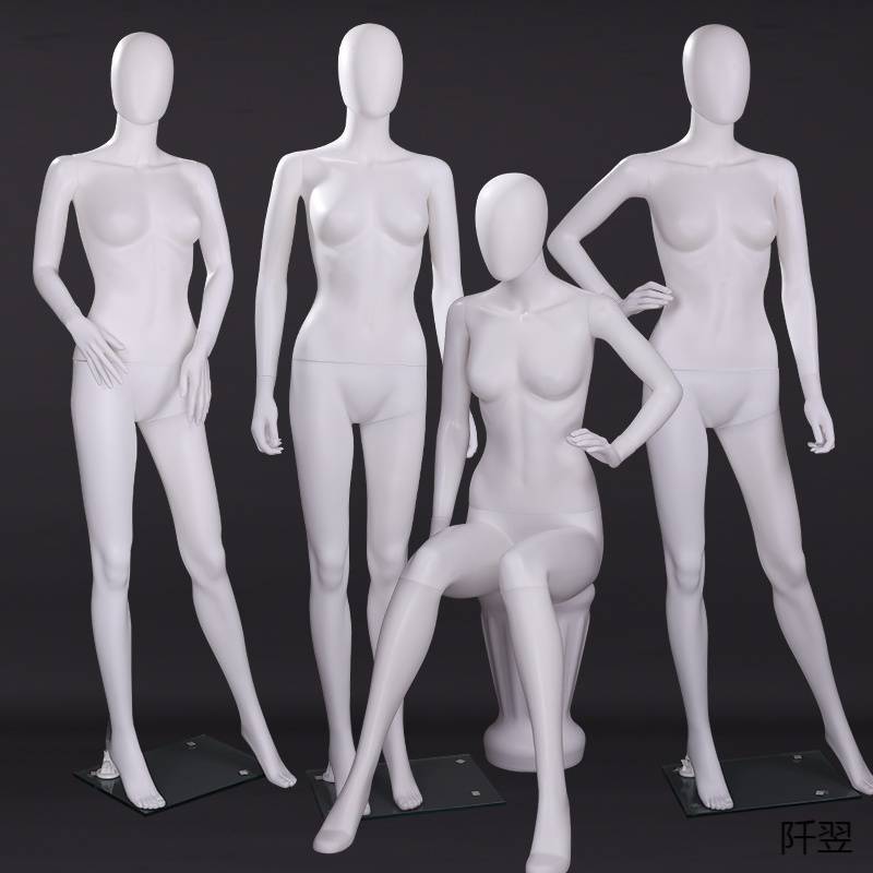 Dumb white model props female full body...