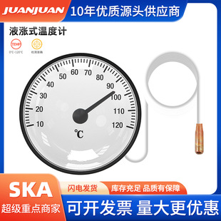 High Precision Portable Indoor Household with Probe 0 ° —120 ° Pointer Liquid Expansion Type Water Temperature Meter Thermometer