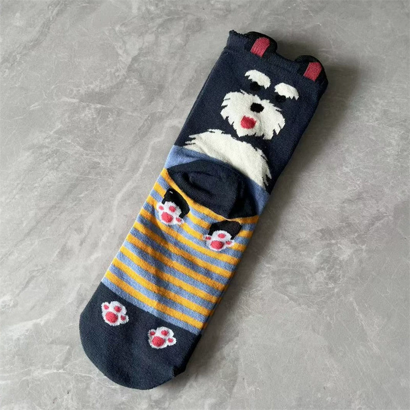 (Cross-border trading), Japanese three dimensional cartoon cute socks, Korean style, mid-length