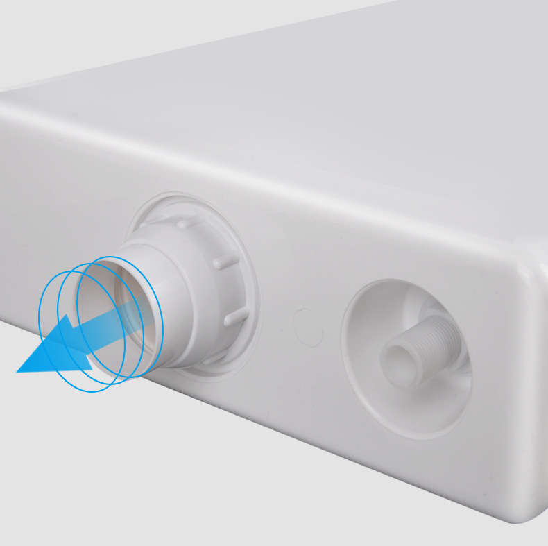 Large-sized universal plastic toilet water tank, wall-mounted bathroom flushing toilet box, household squat toilet water tank thickened undefined