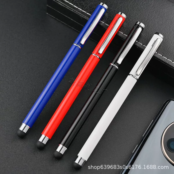 Factory Direct Sales Cross-Border Office Touch Screen Neutral Metal Ball Pen Creative Advertising Signature Pen Business Gift Pen