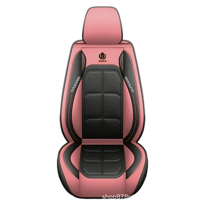 Universal for All Seasons, Single-Piece Car — Seat cushion, seat cover - pink-front-row-single-seat