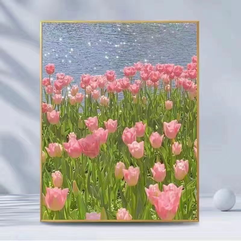 Pintura al óleo digital transfronteriza de Amazon relleno colorante pintura a mano pintura al óleo acrílica venta al por mayor TikTok puesto un envío