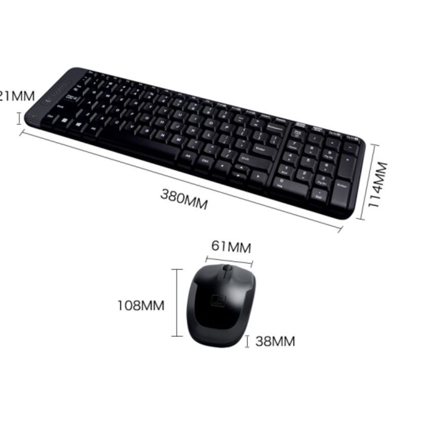 Logitech MK220 teclado inalámbrico ratón traje ordenador portátil Home Office kit negro al por mayor