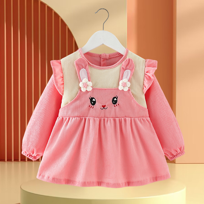 Smock baby girl PANA otoño e invierno a prueba de agua anti-sucio niños comiendo babero bebé vestido inverso ropa protectora delantal