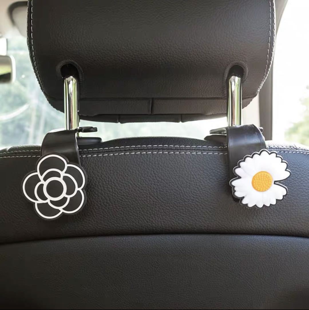 Productos de automóviles creativos, asiento trasero montado en el automóvil, gancho de asiento trasero, gancho de automóvil pequeño, lindo