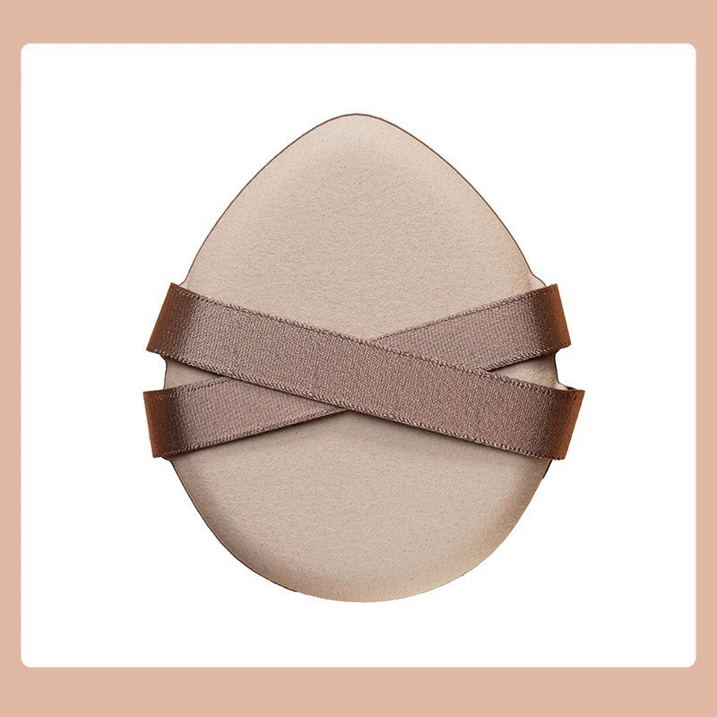 Handheld Powder Puff, Increased Thickness, Ribbon Handle Makeup Sponge, Soft Finish