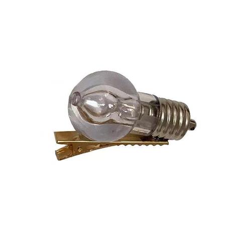 Fun and creative simulation knife hairpin for women with side bangs and broken hair, duckbill clip, light-emitting light bulb hairpin