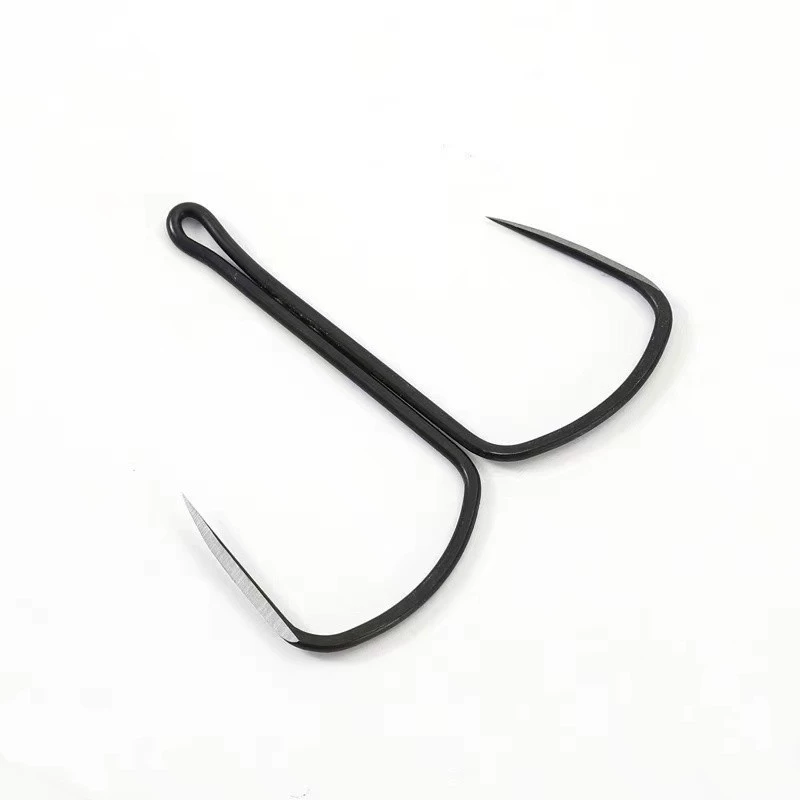 Blade butterfly hook, long handle, barbless knife tip, hand-ground butterfly double hook, two anchor hooks