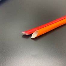 玻纤管耐压内纤外胶纤维套管1.5kv高压绝缘阻燃编织管红色7mm高温