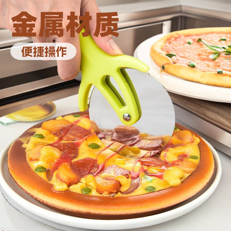 Factory Direct Sales Pizza Roller Knife Pizza Wheel Knife Cake Cutting Knife Pizza Baking Tools Egg Pancake Cutter