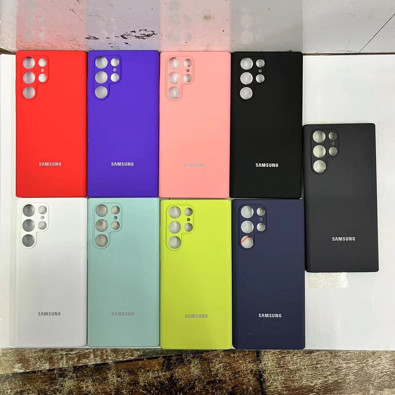 S24Ultras23Ultra Is Suitable for Samsung S22 Mobile Phone Case, Silicone S23+ Back Cover, Anti-Slip and Anti-Fingerprint