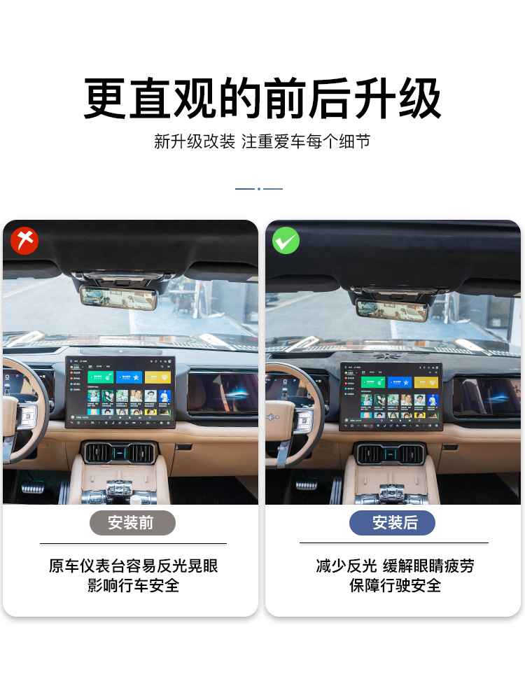 Applicable equation Leopard 8 instrument light-proof pad Leopard 8 special center console sun-proof insulation suede flannel plush pad interior