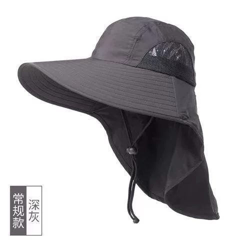 Anti-Uv Hat, Summer Outdoor Sun Protection Hat, Men's and Women's Sun Hat, Large Brim Sun Hat, Face Covering, Neck Protection Fishing Hat