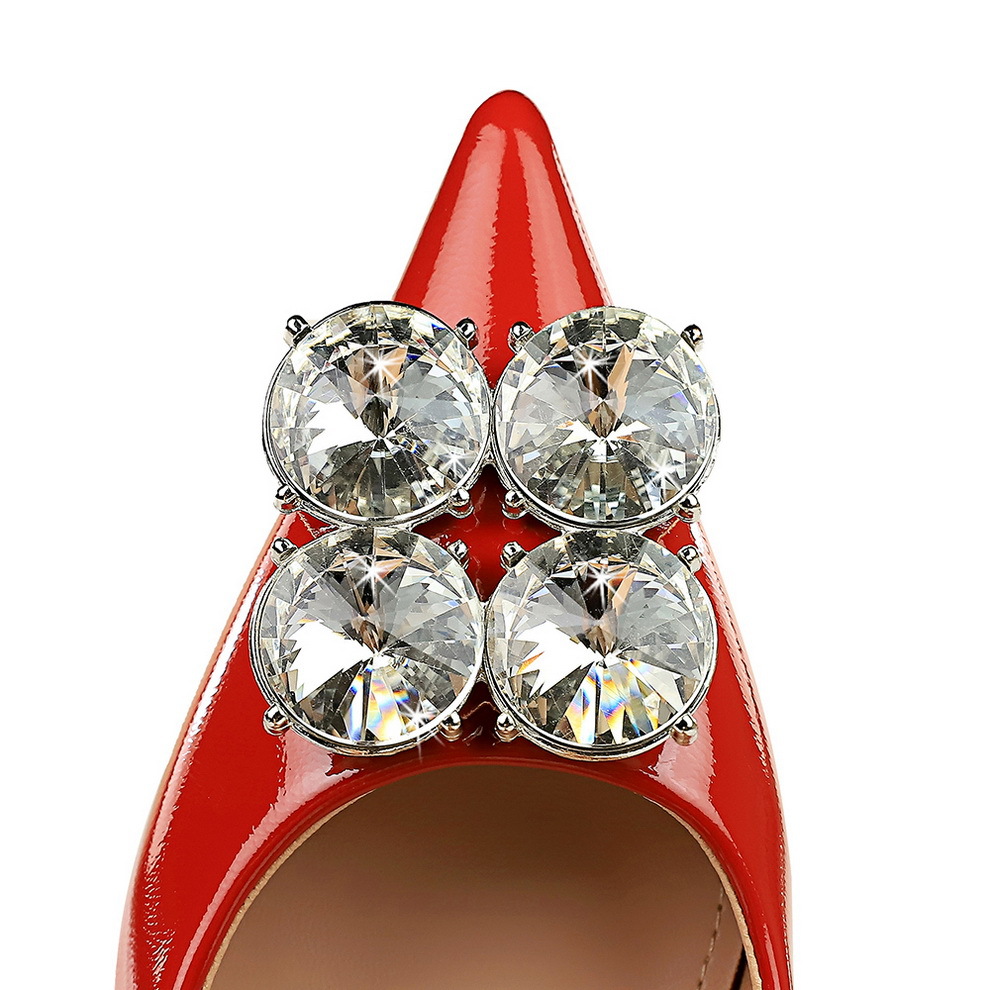 1961-K59 European And American Style Fashion Party Stiletto Shallow Mouth Patent Leather Rhinestone Pointed Toe High_vogvips.com