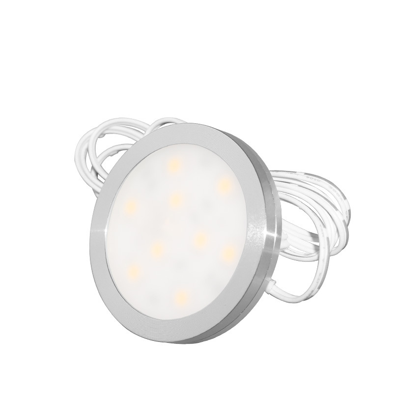 12V接线款射灯薄款家具圆形射灯酒店感应式衣柜灯橱窗展厅LED射灯