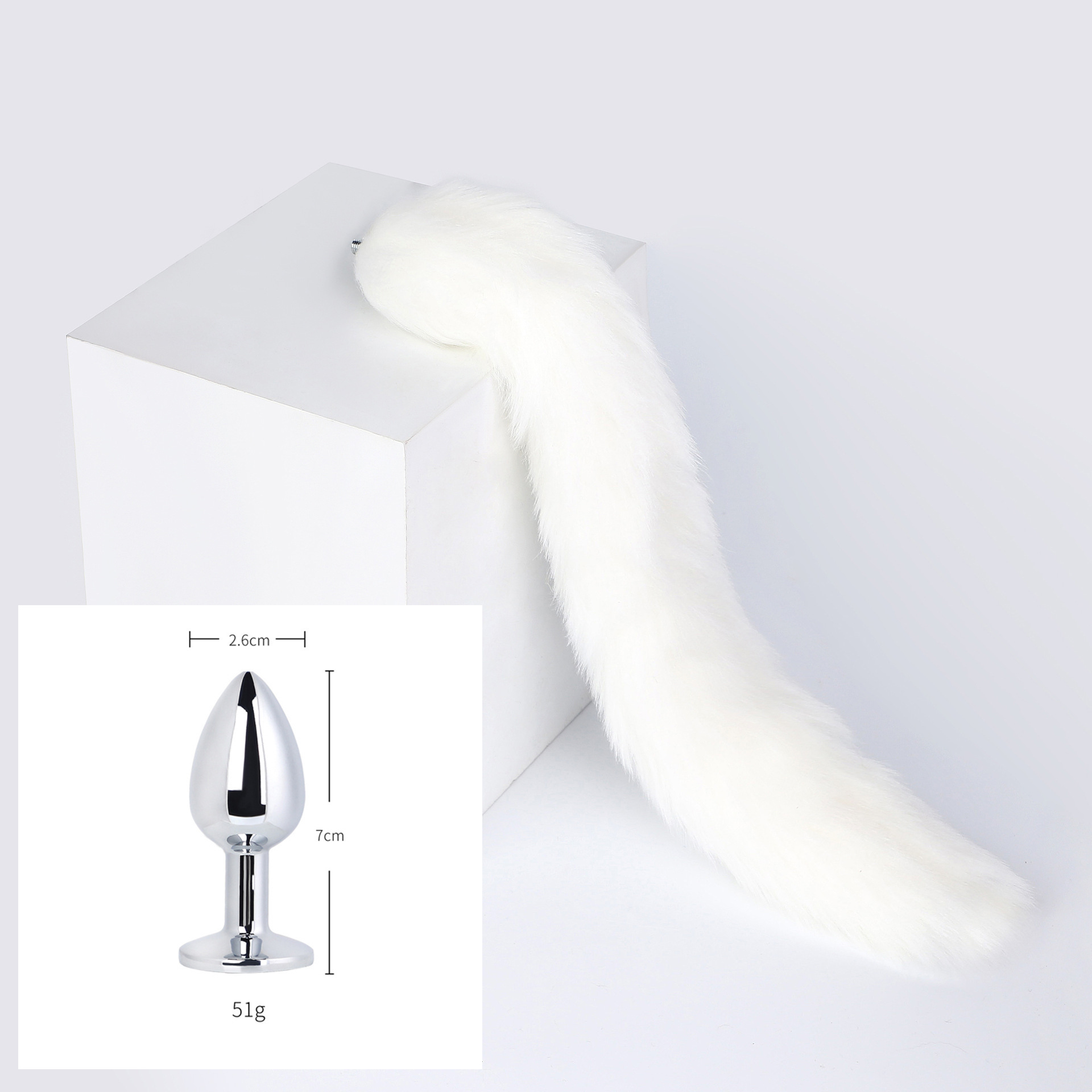 SM情趣用品后庭开发肛塞 女用器具狐狸尾巴圆头肛塞 成人用品批发