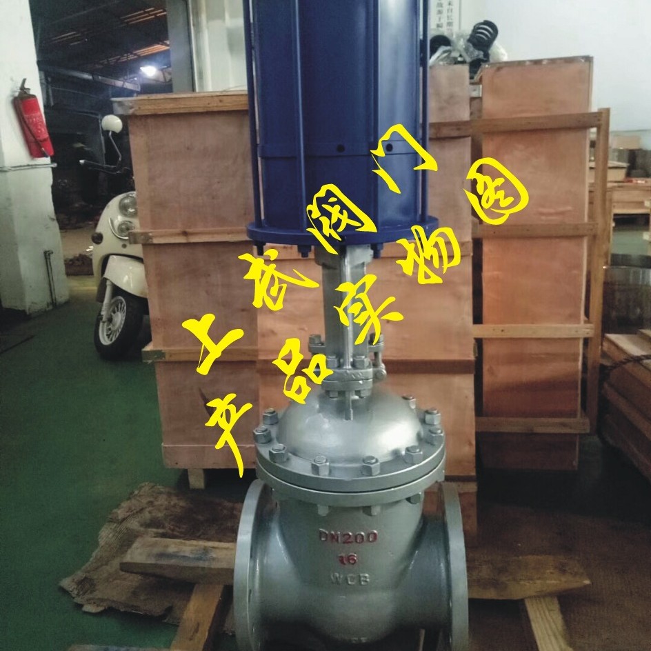 Z641H气动带手动闸阀,气动法兰闸阀