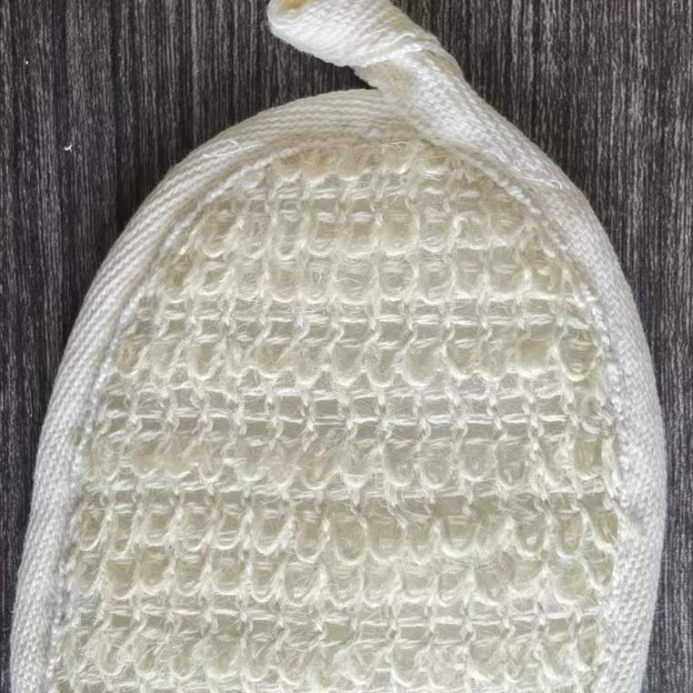 Suministro directo de fábrica de lufa de verano, frote de baño, frote, toalla de baño, algodón y lino, lufa de lino, rodajas de lufa