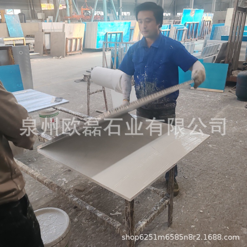 卡拉拉白大理石铝蜂窝复合板 中花白细花白大理石复合板别墅干挂