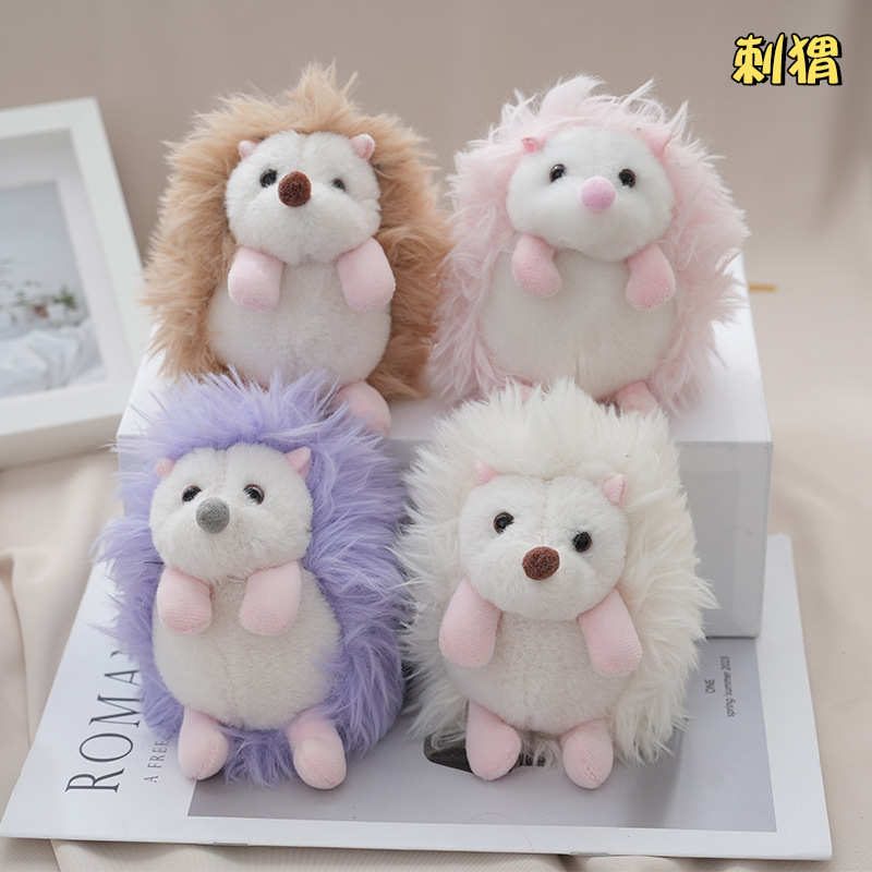 Cute Hedgehog Plush Pendant Backpack Doll Internet Celebrity Toy Doll Pendant Keychain Small Gift Wholesale