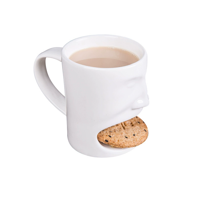 Оптовая продажа кружек Face Mug: большая вместимость, три-в-одном печенье кружка с завтраком и кофе, чашка для лица человека