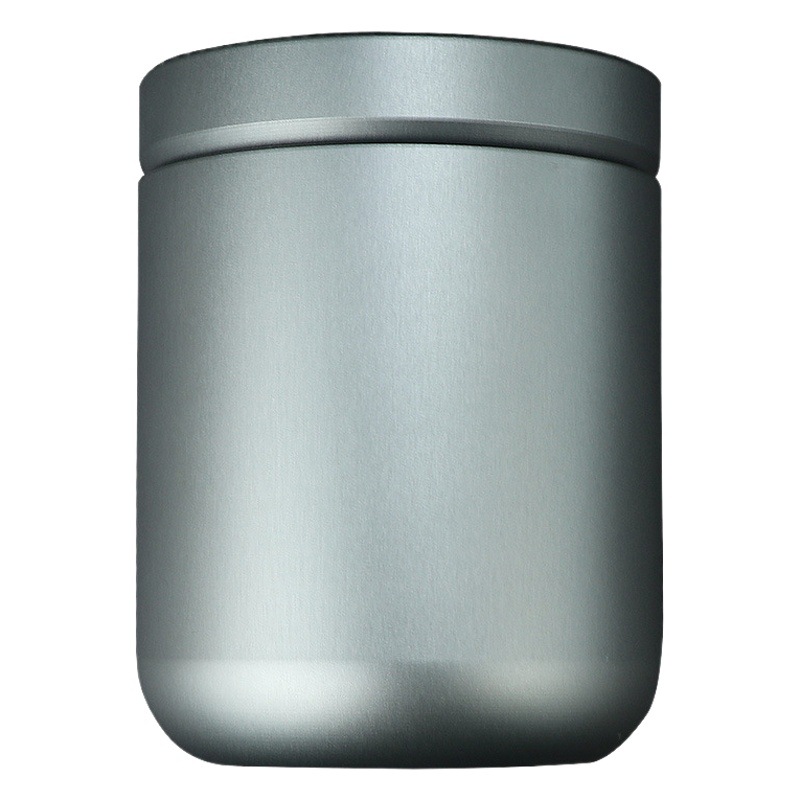 Aleación de aluminio engrosada impermeable sellado tanque de almacenamiento medicina té caja de almacenamiento a prueba de humedad simple regalo de gran capacidad caja de la medicina