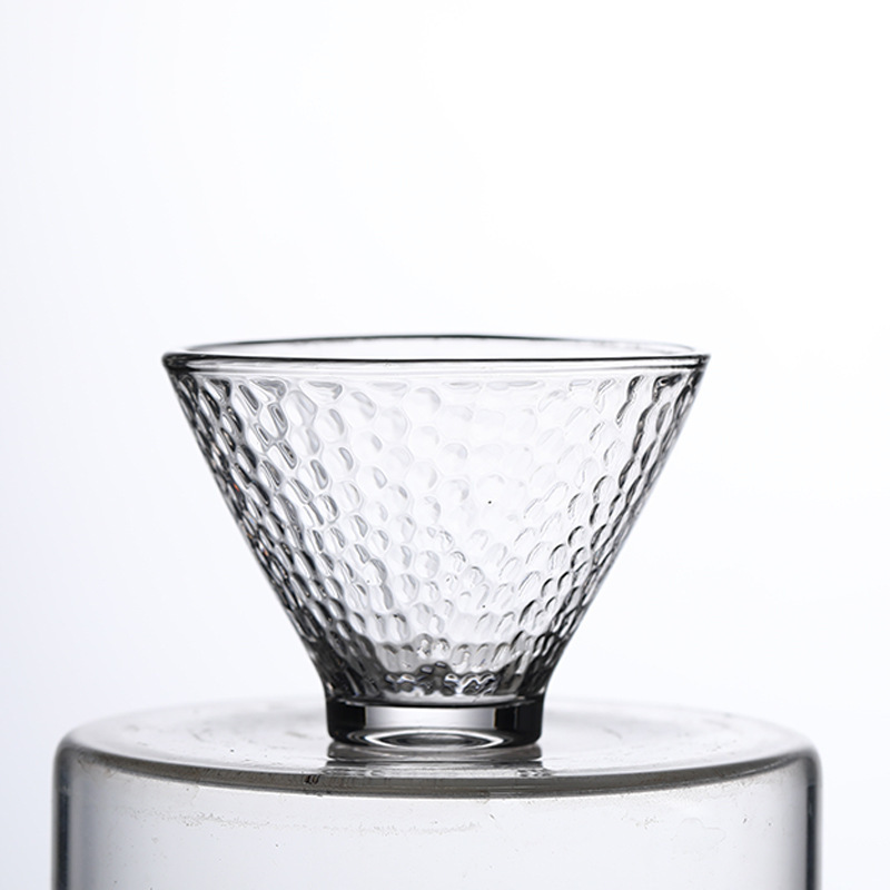 Taza de té de vidrio de estilo japonés taza de té pequeña taza de cristal transparente taza de té de Kung Fu taza de té del hogar taza de té pequeña