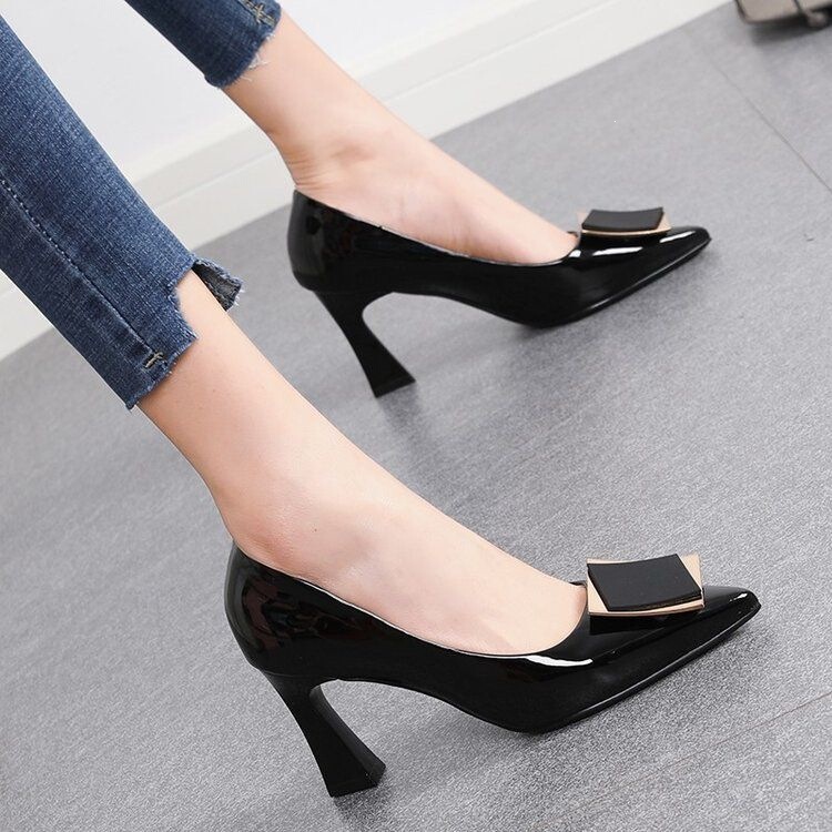 Brand Special Offer High-Heeled Shoes for Women 2026 Spring and Autumn New Stylish Versatile Pointed Toe Chunky Heel Comfortable Professional Shoes Brand Special Offer High-Heeled Shoes for Women 2026 Spring and Autumn New Stylish Versatile Pointed Toe Chunky Heel Comfortable Professional Shoes