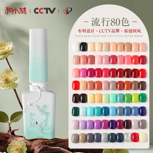 And Xiaomei's New Chinese Style Nail Polish Gel 80 Color Set High-Quality Pure Color Gel Nail Salon Special Phototherapy Nail Polish Gel