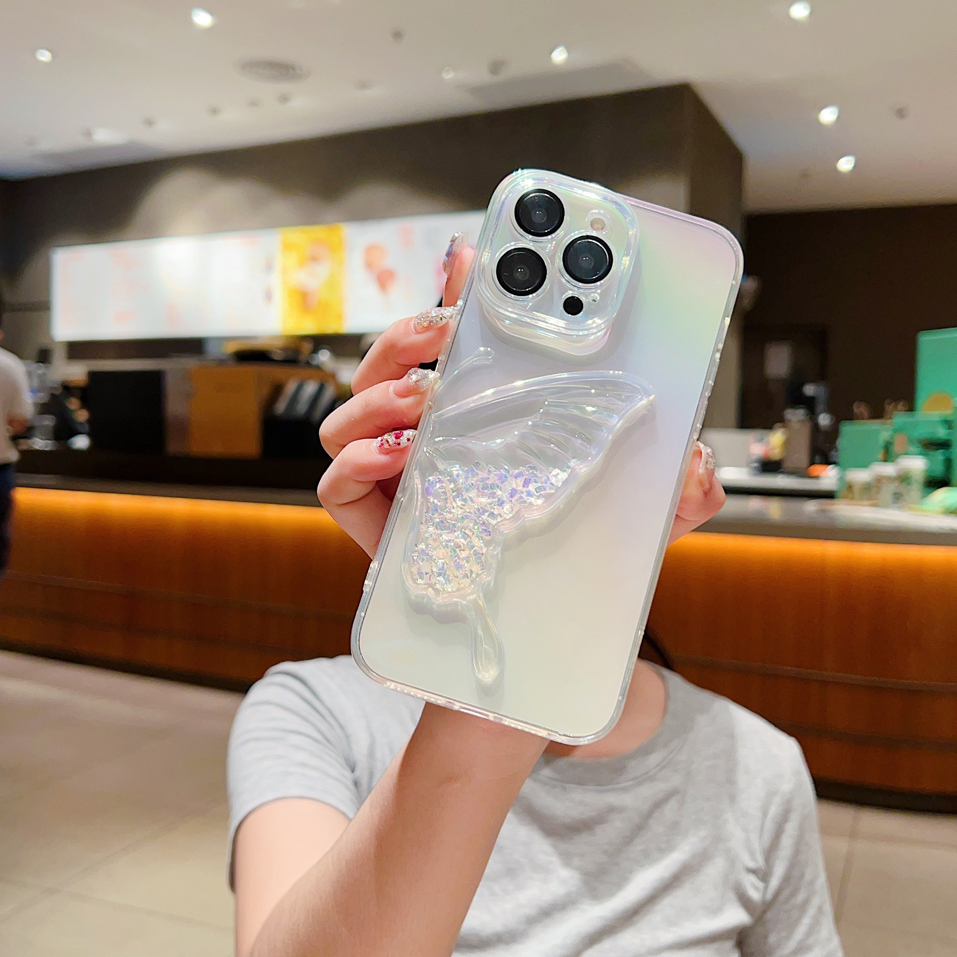 Protective Phone Case For Iphone 15 Pro And 14 Pro Max Butterfly_voghion.com