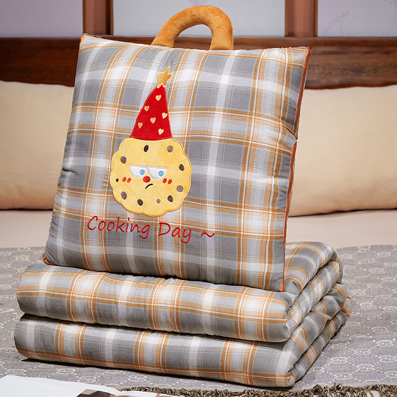 브라운 체크 쿠키 (폴리에스터 면 + 독일산 벨벳)