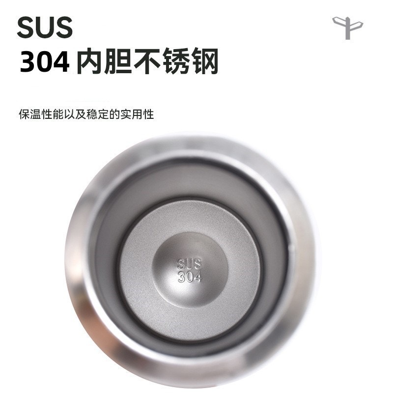 Taza termo de acero inoxidable 304 transfronteriza para deportes al aire libre olla espacial de montañismo al vacío de doble capa portátil de gran capacidad