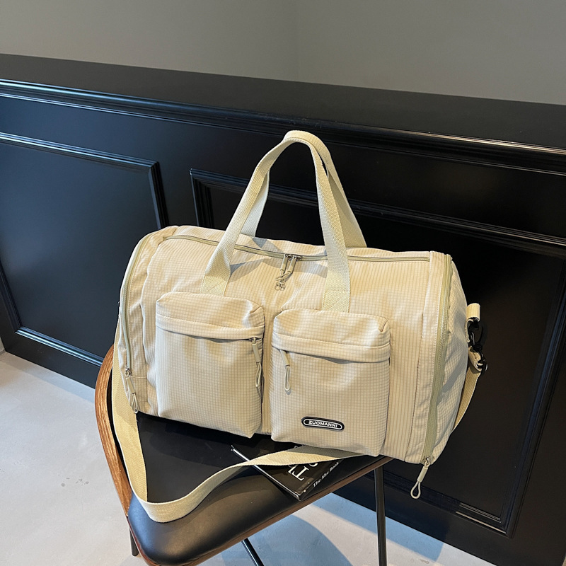 Multi-Pocket Simple Solid Color Travel Tote Bag, Waterproof, Large Capacity, Crossbody, Short-Distance Fitness, Business Trip Storage Luggage Bag Multi-Pocket Simple Solid Color Travel Tote Bag, Waterproof, Large Capacity, Crossbody, Short-Distance Fitness, Business Trip Storage Luggage Bag